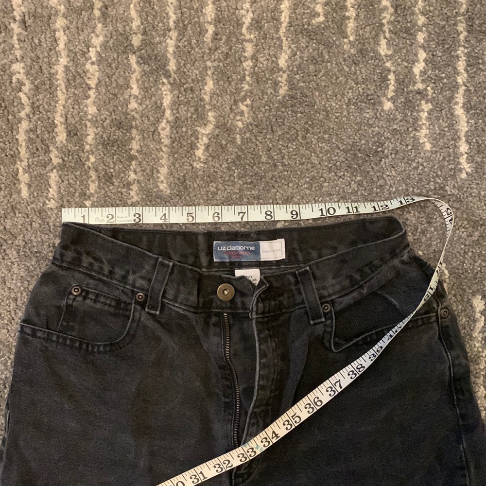 Vintage Liz Claiborne Sport washed black high rise jeans size 25